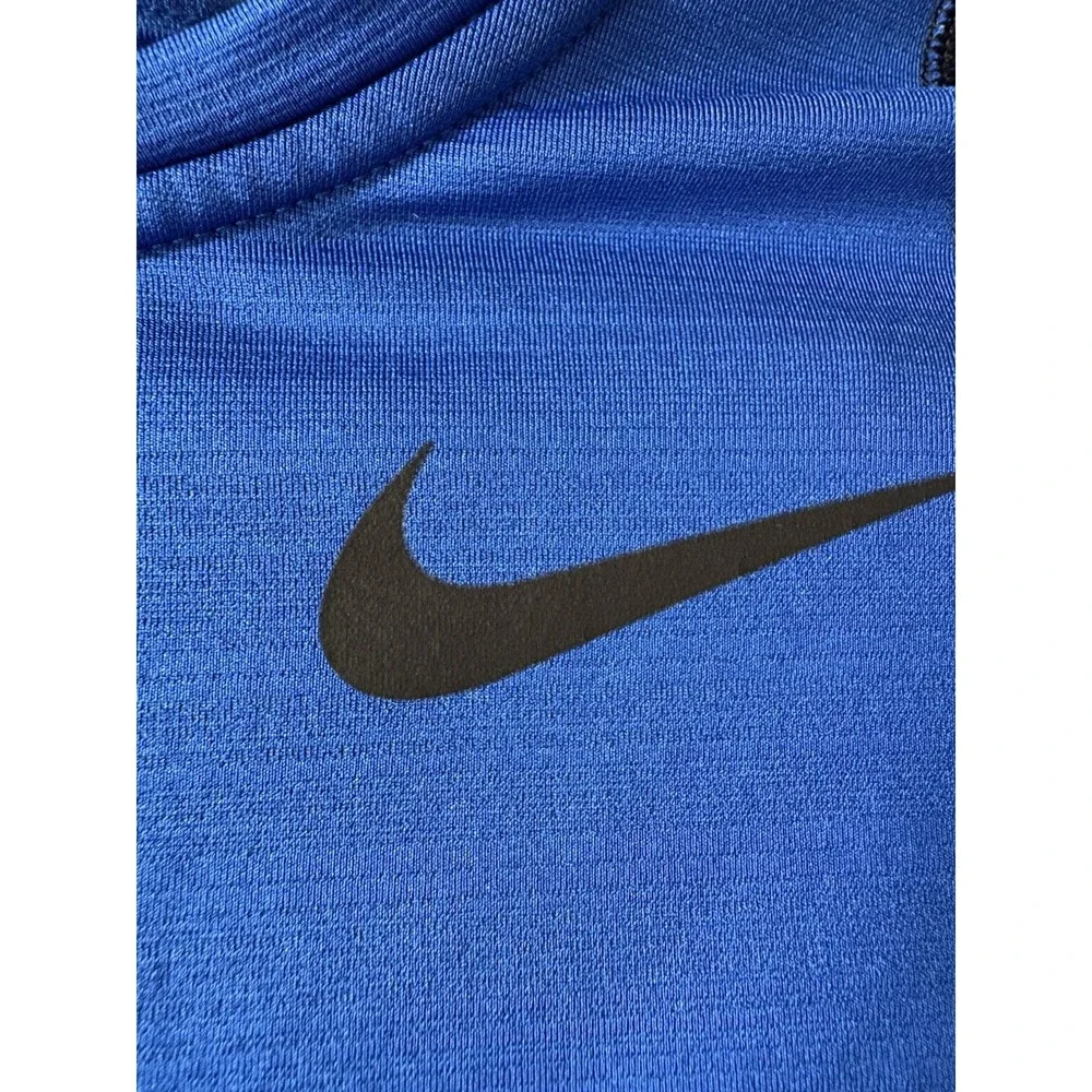 Nike‎ Pro Hyperwarm Shirt Size S Long Sleeve Blue Pullover